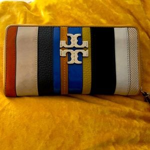 Tory Burch multi colored wallet